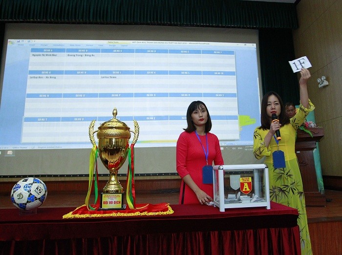 Buổi lễ bốc thăm chia bảng diễn ra ngày 1/10 tại Hà Nội.