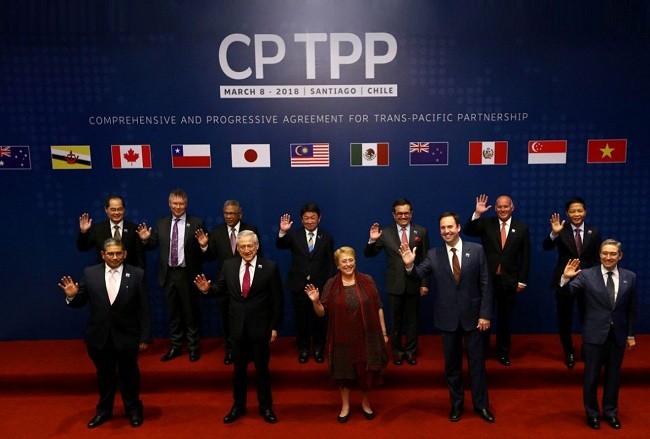 Lễ ký Hiệp định Đối tác toàn diện và tiến bộ xuyên Thái Bình Dương tại Chi-lê (Ảnh: TTXVN).