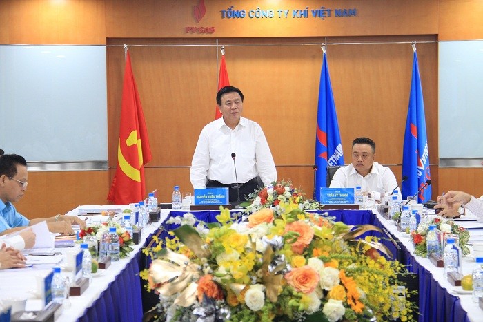 Bí thư Trung ương Đảng Nguyễn Xuân Thắng phát biểu tại buổi làm việc.