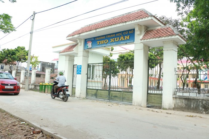 Trường trung học cơ sở Thọ Xuân (huyện Đan Phượng, Hà Nội). Ảnh: vietnammoi.vn