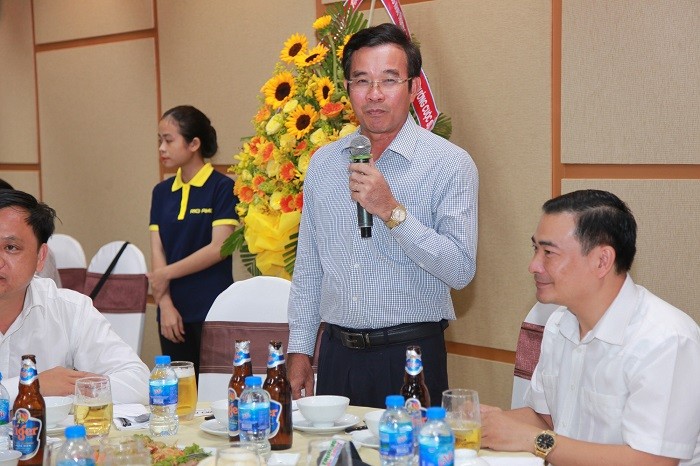 Ông Đàm Quang Hưng – Chủ tịch Ủy ban nhân dân quận Liên Chiểu phát biểu tại Lễ khai trương.