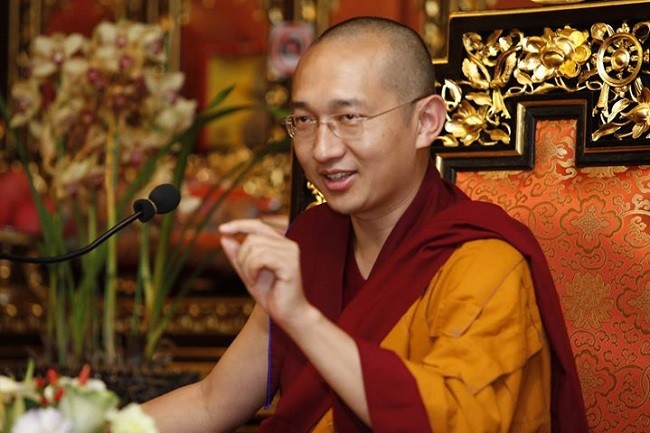 Tôn sư Khangser Rinpoche (Ảnh: tác giả cung cấp).