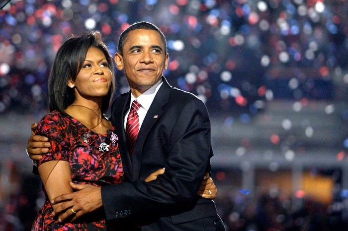 Tổng thống Barack Obama cùng Phu nhân Michelle Obama.