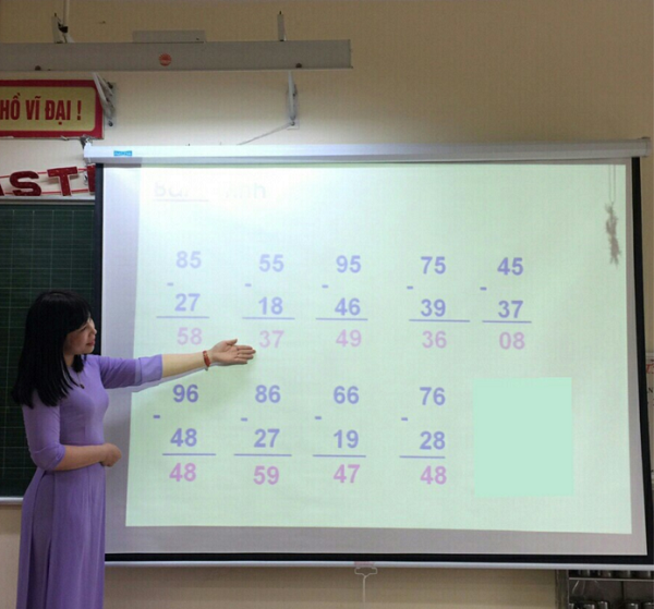 Giáo viên tham gia thi giáo viên dạy giỏi (Hình ảnh mang tính chất minh họa: ththanhxuantrung.pgdthanhxuan.edu.vn).