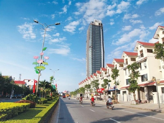Một tuyến đường mới mở tại trung tâm Thành phố Hà Tĩnh.
