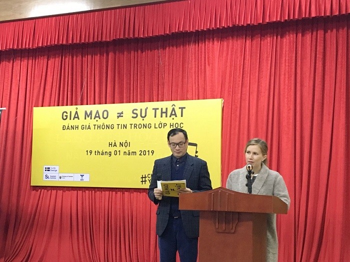 Bà Victoria Rhodin Sandstrom, Phó đại sứ, Đại sứ quán Thụy Điển tại Việt Nam (Ảnh: A.N).
