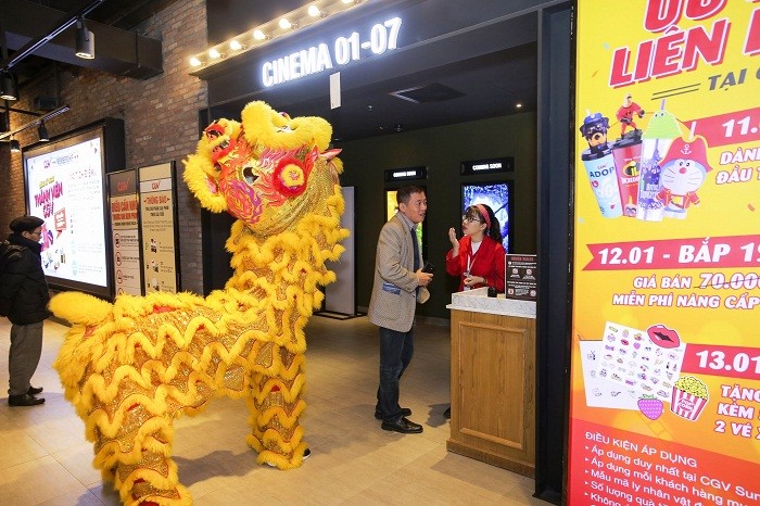 Rạp chiếu phim CGV đẳng cấp tại tầng 5 trung tâm thương mại Sun Plaza Ancora thu hút giới trẻ Hà thành.