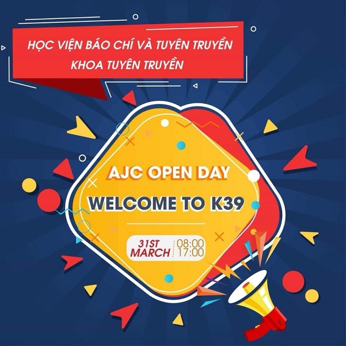 Ngày Hội Tư vấn tuyển sinh năm 2019, “AJC Open Day 2019” ngày 31/3/2019, Khoa Tuyên truyền sẽ có nhiều hoạt động chia sẻ bổ ích về ngành học cũng như các vị trí việc làm. Ảnh: Huyền Anh.