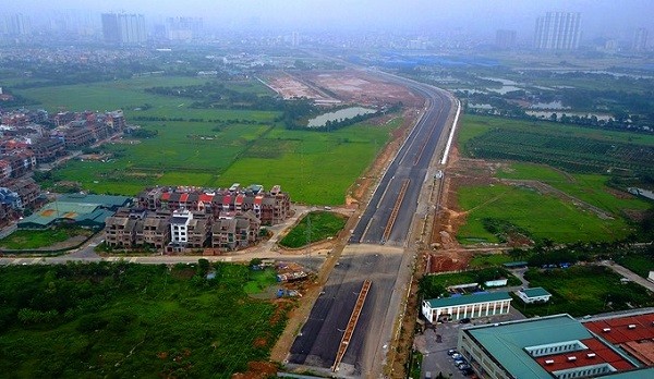 Nút điểm cuối cùng của dự án sẽ được hoàn thành trước 10/10/2019 giao với đường trục Tây Nam Hà Nội.