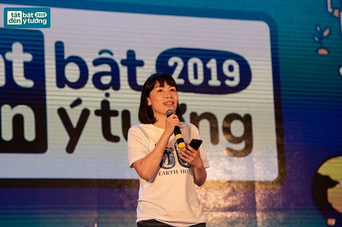 Chị Phạm Thị Cẩm Nhung - Đại diện tổ chức WWF tại Việt Nam đã có những chia sẻ tại Lễ hội năm nay.