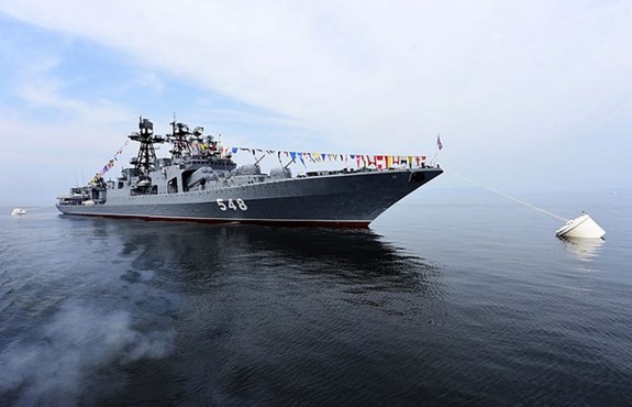 Hình minh họa: Tàu Đô đốc Panteleev. (Ảnh: TASS/qdnd.vn).