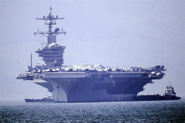 Hình minh họa, tàu sân bay USS Carl Vinson Hoa Kỳ, ảnh: qdnd.vn.