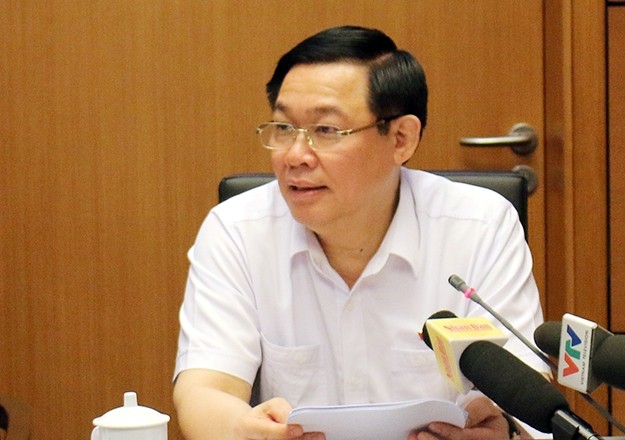 Phó Thủ tướng Vương Đình Huệ phát biểu tại phiên họp. Ảnh VGP/Thành Chung
