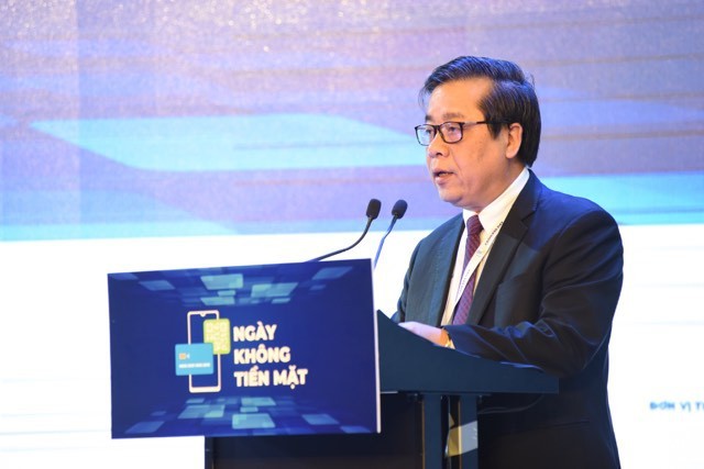 Phó Thống đốc Ngân hàng nhà nước Nguyễn Kim Anh phát biểu tại Hội thảo.