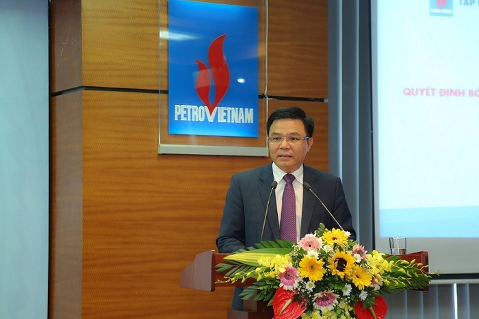 Tổng Giám đốc PVN Lê Mạnh Hùng phát biểu.
