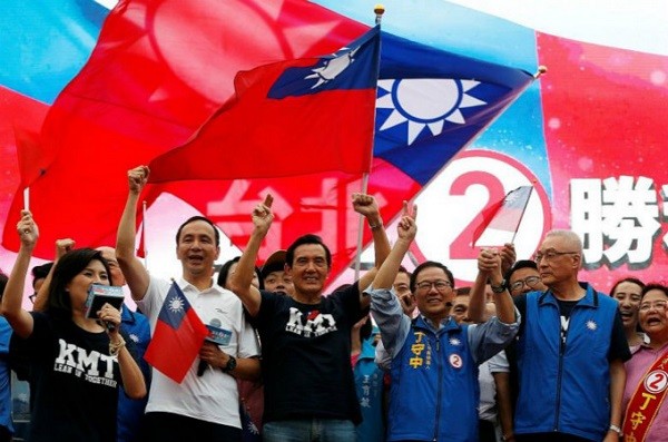 Quốc Dân Đảng trong chiến dịch vận động tranh cử (Ảnh: Reuters).