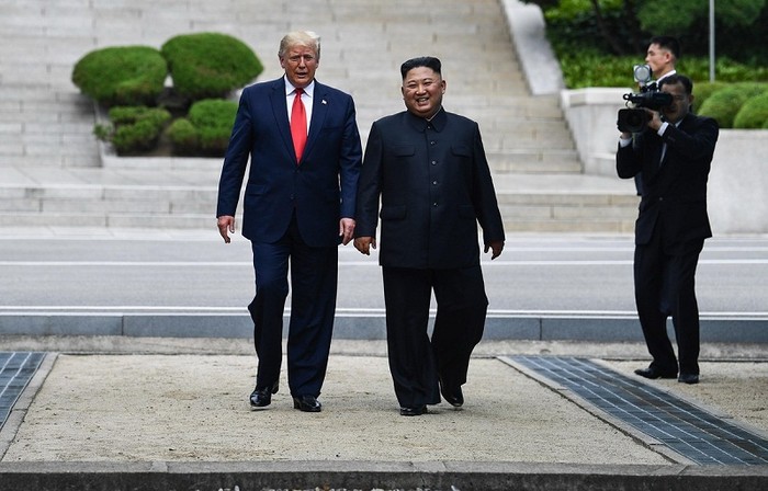 Cuộc gặp thượng đỉnh Mỹ - Triều tại DMZ ngày 30/6/2019 đã cho thấy những tín hiệu tích cực (Ảnh: Reuters).