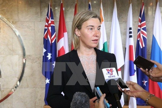 Đại diện cấp cao của EU về Chính sách đối ngoại và an ninh Federica Mogherini (Ảnh: TTXVN).