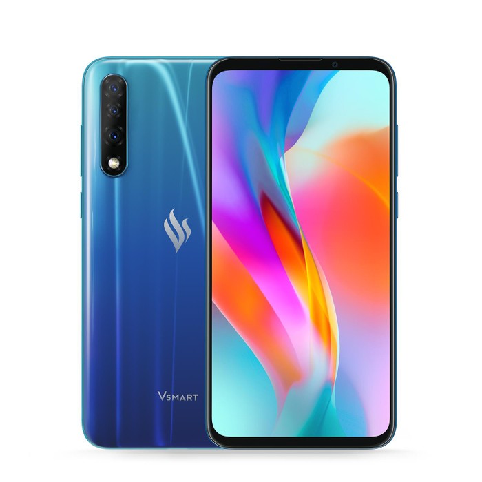 Điện thoại Vsmart thế hệ 2 màu xanh cực quang đầy hấp dẫn.