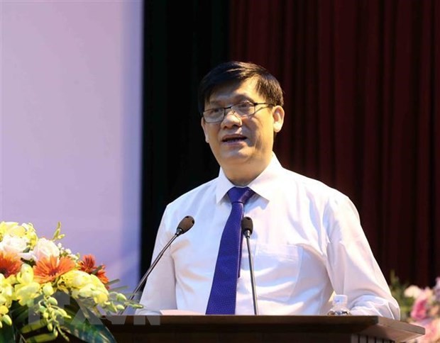 Trong ảnh: Phó Trưởng Ban Tuyên giáo Trung ương Nguyễn Thanh Long, Trưởng Ban Tổ chức cuộc thi phát biểu tại lễ phát động. (Ảnh: Phương Hoa - TTXVN)