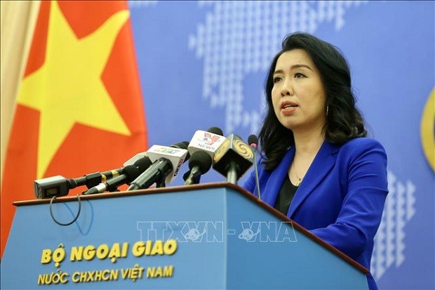 Người phát ngôn Bộ Ngoại giao bà Lê Thị Thu Hằng (Ảnh minh họa: TTXVN).