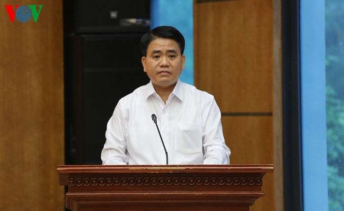 Chủ tịch Ủy ban nhân dân Thành phố Hà Nội - Nguyễn Đức Chung. (Ảnh: Trọng Phú)