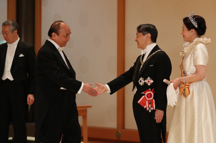 Thủ tướng Chính phủ Nguyễn Xuân Phúc hoàn thành tốt đẹp chuyến tham dự lễ đăng quang Nhà vua Nhật Bản. (Ảnh: Hoàng gia Nhật Bản).