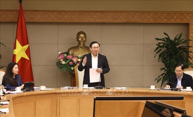 Phó Thủ tướng Vương Đình Huệ phát biểu chỉ đạo (Ảnh minh họa: TTXVN).