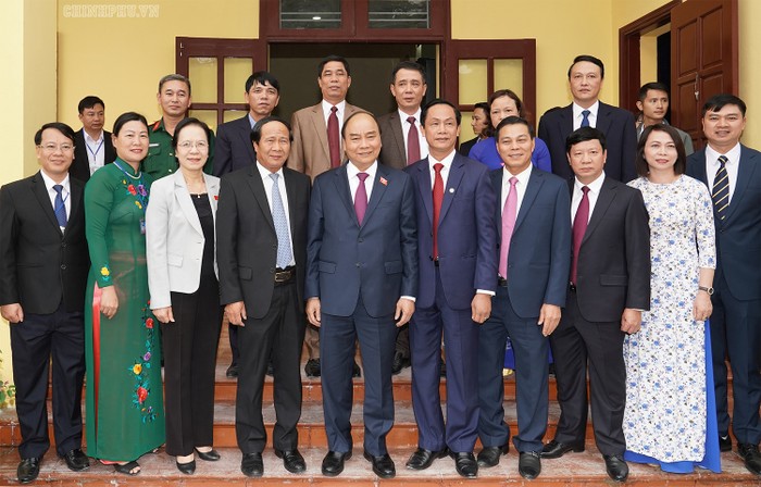 Thủ tướng Nguyễn Xuân Phúc và đoàn đại biểu Quốc hội Hải Phòng.