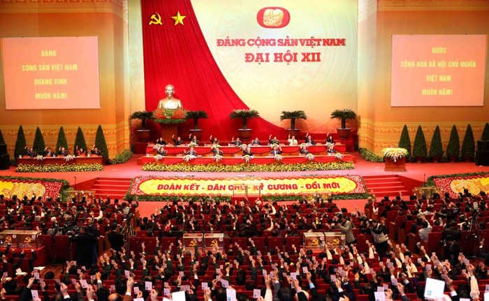Đại hội Đảng Cộng sản Việt Nam lần XII (Ảnh: tuyengiao.vn).