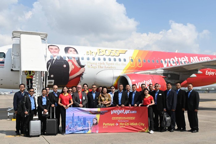 Vietjet khai trương đường bay Thành phố Hồ Chí Minh – Pattaya.