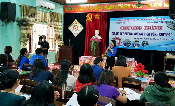 Bảo hiểm xã hội tỉnh Quảng Trị truyền thông phòng, chống dịch bệnh COVID-19.