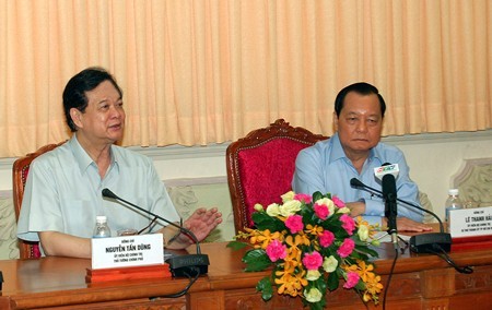 Thủ tướng Chính phủ Nguyễn Tấn Dũng phát biểu chỉ đạo tại TP HCM