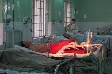 Thượng úy Đoàn Thanh Phú đang dần hồi phục tại bệnh viện đa khoa Đồng Nai