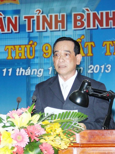 Ông Phạm Văn Cành phát biểu trong cương vị mới