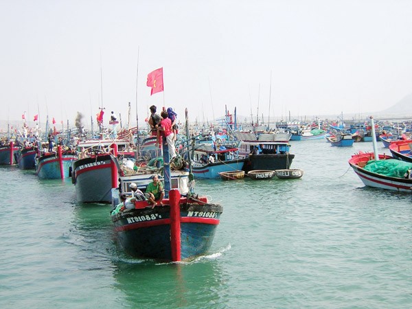 Gần như toàn bộ số tàu cá của tỉnh Ninh Thuận đã cập bến tránh bão an toàn