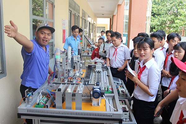 Tiết thực hành của học sinh Trường Cao đẳng nghề Công nghệ cao Đồng Nai. (Ảnh: website nhà trường).
