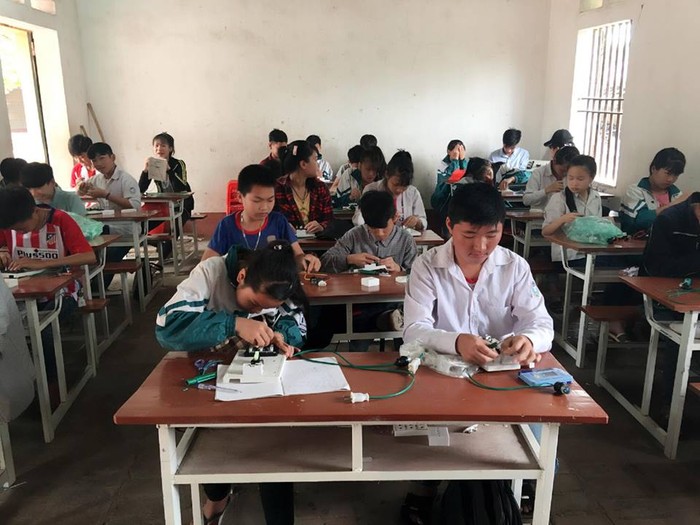 Một tiết học của học sinh ở Trung tâm Giáo dục nghề nghiệp - Giáo dục thường xuyên huyện Phú Bình (tỉnh Thái Nguyên). Ảnh: website nhà trường.