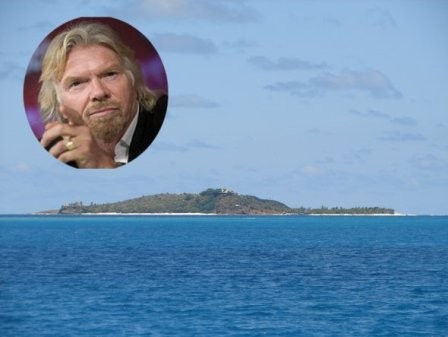 Richard Branson mua đảo Necker ở British Virgin với giá 200.000 USD hồi những năm 1970. Hiện đại gia này cho thuê với giá 50.000 USD/đêm