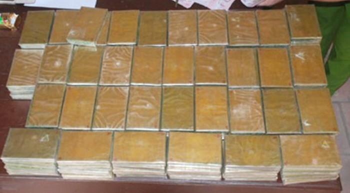265 bánh heroin đã bị lực lượng chức năng phát hiện và thu giữ. (Ảnh minh họa)