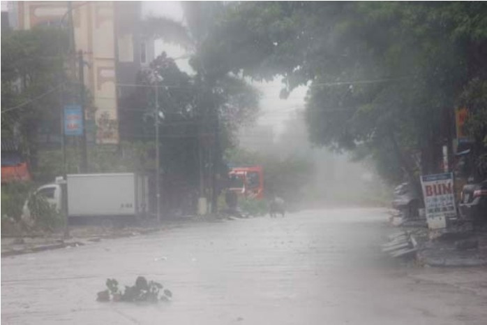 TP Móng Cái (Quảng Ninh) nằm trong vùng đổ bộ trực tiếp của bão số 5