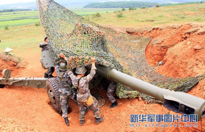Lữ đoàn pháo ở tây nam Trung Quốc tập trận bắn đạn thật ảnh 5