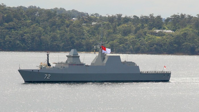 Khu trục hạm tên lửa RSS Stalwart (72) của Hải quân Singapore là sản phẩm của tập đoàn ST Engineering (Marine).