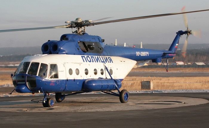 Mi-8AMTs trước đó đã được trang bị cho lực lượng cảnh sát Nga