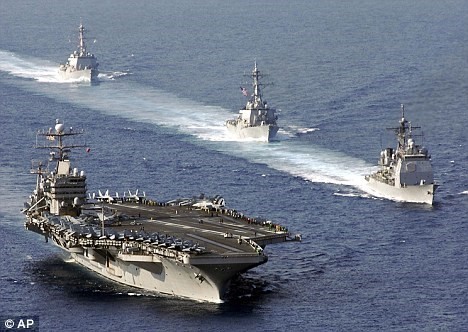 Đội tàu của Hải quân Mỹ trên Biển Đông
