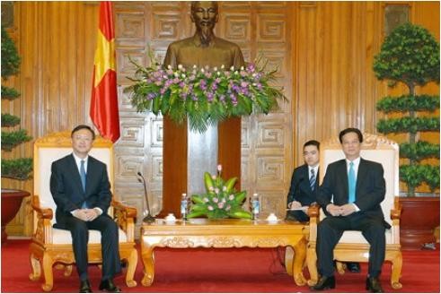 Ngày 18 tháng 6 năm 2014, Thủ tướng Nguyễn Tấn Dũng tiếp ông Dương Khiết Trì