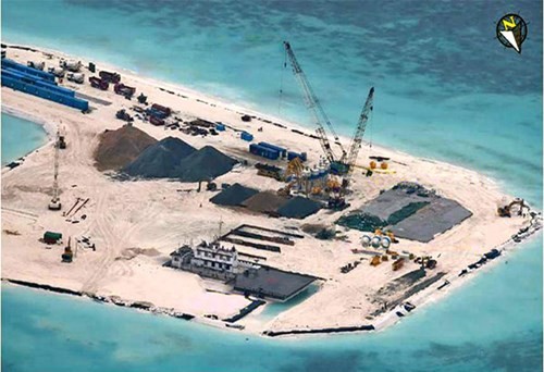 TQ đang tăng cường hoạt động lấn biển, xây đảo trái phép tại đá Gạc Ma trên quần đảo Trường Sa