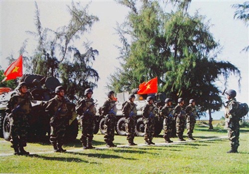Thủy quân lục chiến của Hải quân Việt Nam với trang phục rằn ri mới (ảnh minh họa)
