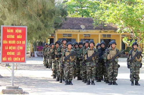 Thủy quân lục chiến của Hải quân Việt Nam với trang phục rằn ri mới (ảnh minh họa)