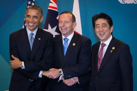 Lãnh đạo các nước Mỹ, Nhật, Australia
